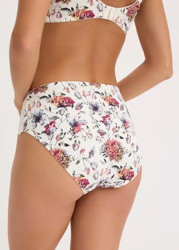 Slip alto con fantasia floreale (pacco da 2), bonprix