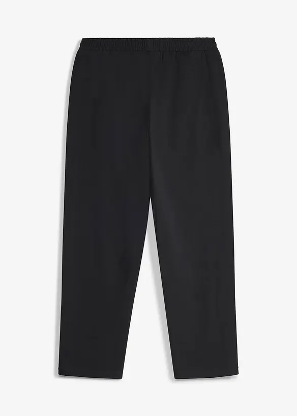 Pantaloni in felpa di puro cotone biologico, wide leg, bonprix