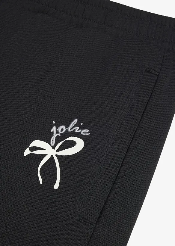 Pantaloni in felpa di puro cotone biologico, wide leg, bonprix
