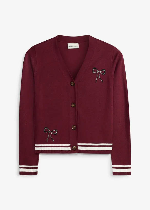 Cardigan in maglia fine di misto viscosa, bonprix