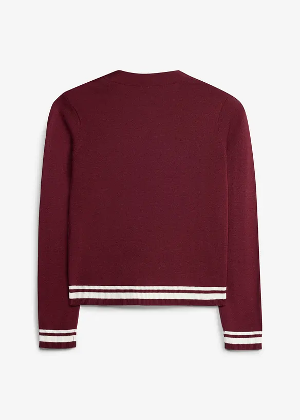 Cardigan in maglia fine di misto viscosa, bonprix