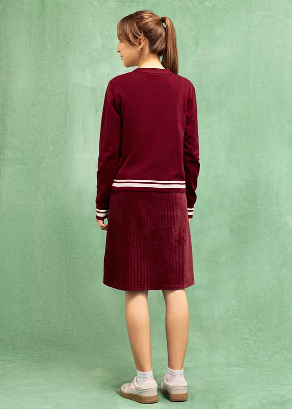 Cardigan in maglia fine di misto viscosa, bonprix