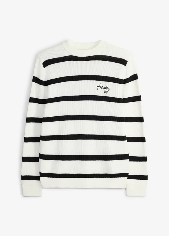 Maglione in filato fine di morbido cotone biologico, bonprix