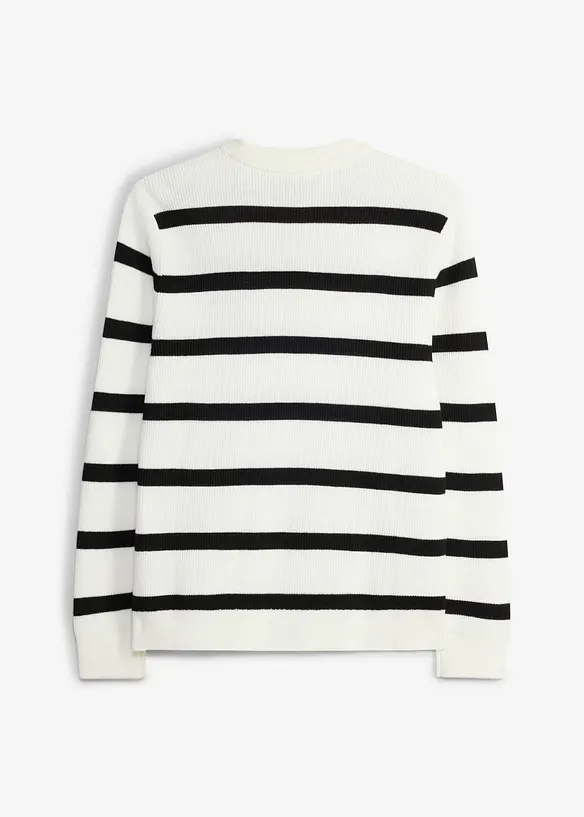 Maglione in filato fine di morbido cotone biologico, bonprix
