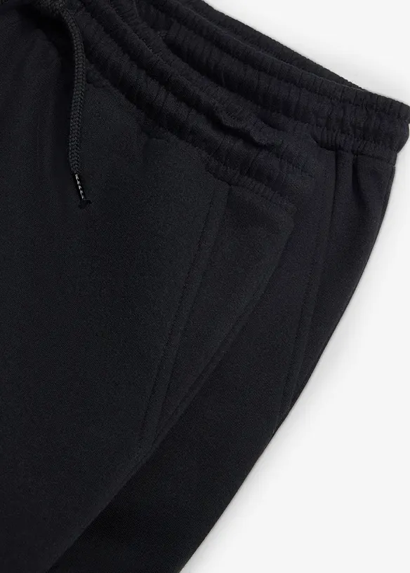 Pantaloni da jogging larghi con cotone biologico morbido (pacco da 2), bonprix