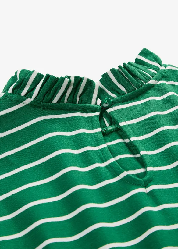 Maglia a maniche lunghe con ruches, bonprix