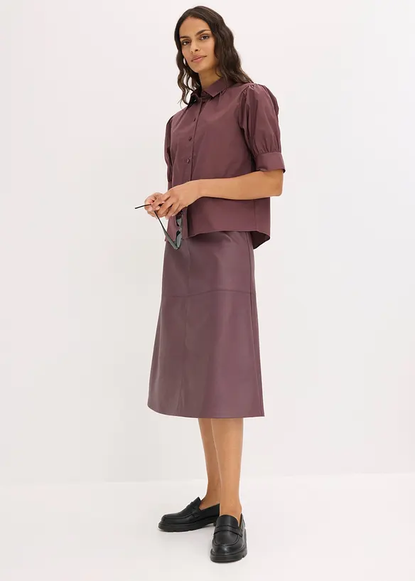 Blusa in misto cotone, bonprix