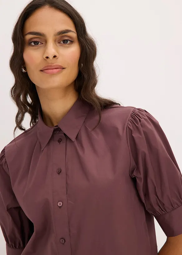Blusa in misto cotone, bonprix