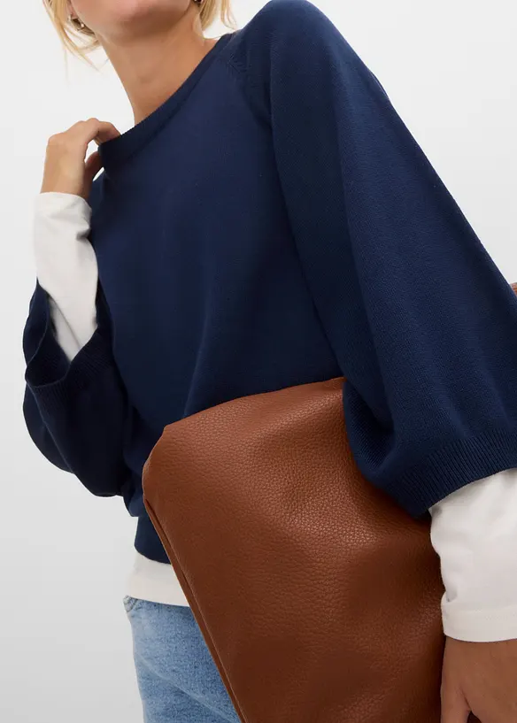 Maglione oversize in filato fine, bonprix