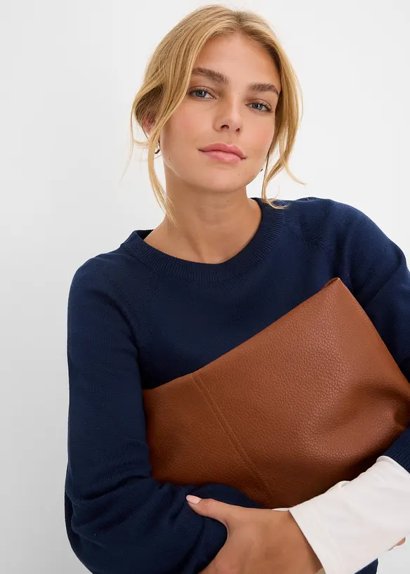 Maglione oversize in filato fine, bonprix