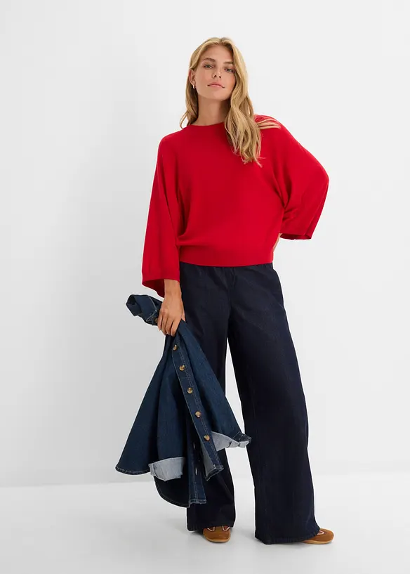 Maglione oversize in filato fine, bonprix