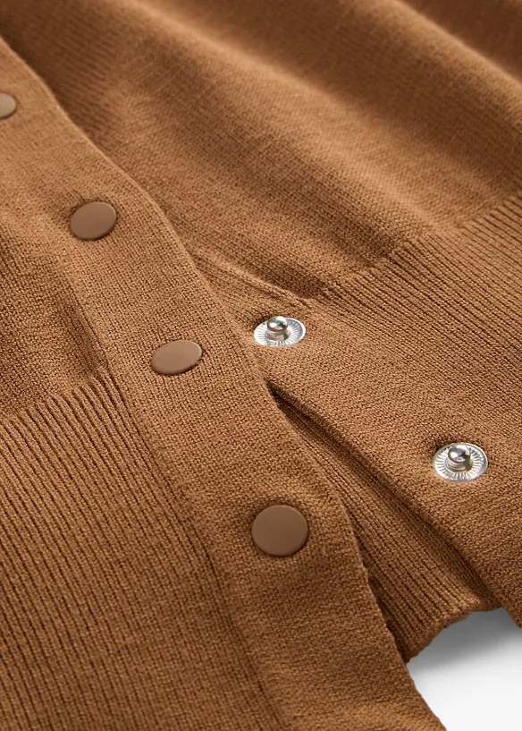 Cardigan in filato fine di misto viscosa morbido, bonprix