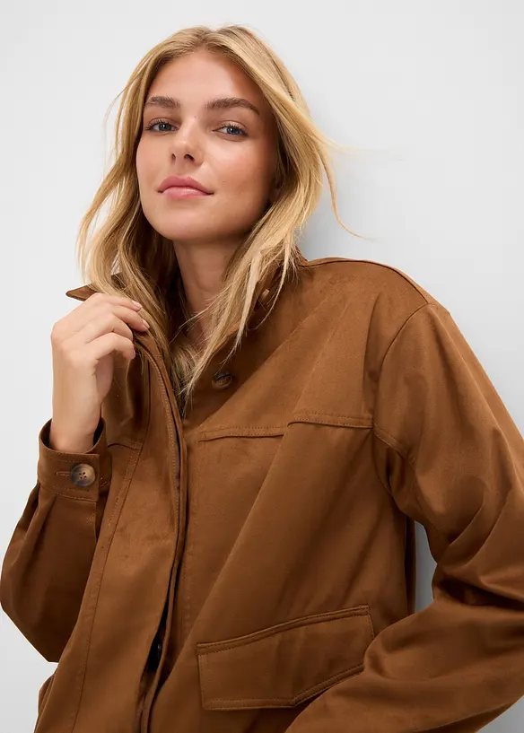 Bomber in similpelle, bonprix