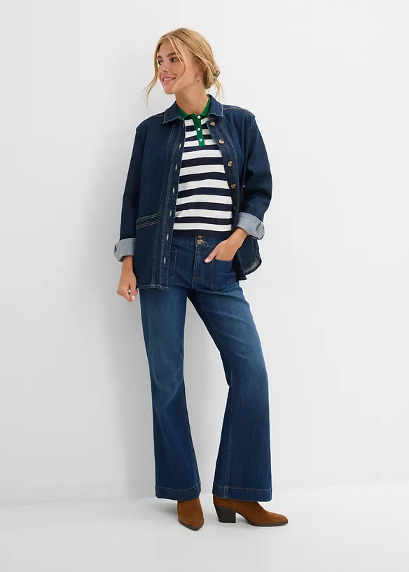 Giacca di jeans con cotone biologico, bonprix