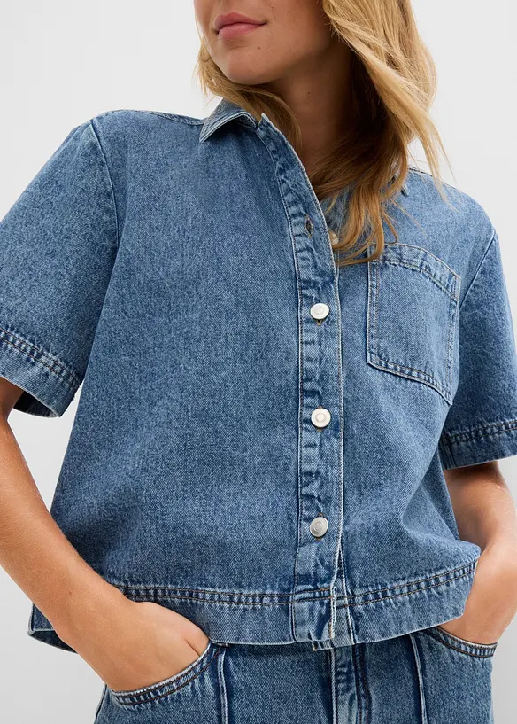 Camicia in jeans di puro cotone, bonprix