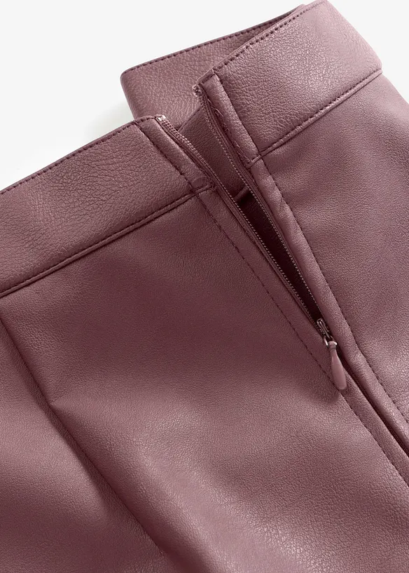 Gonna midi in similpelle, bonprix