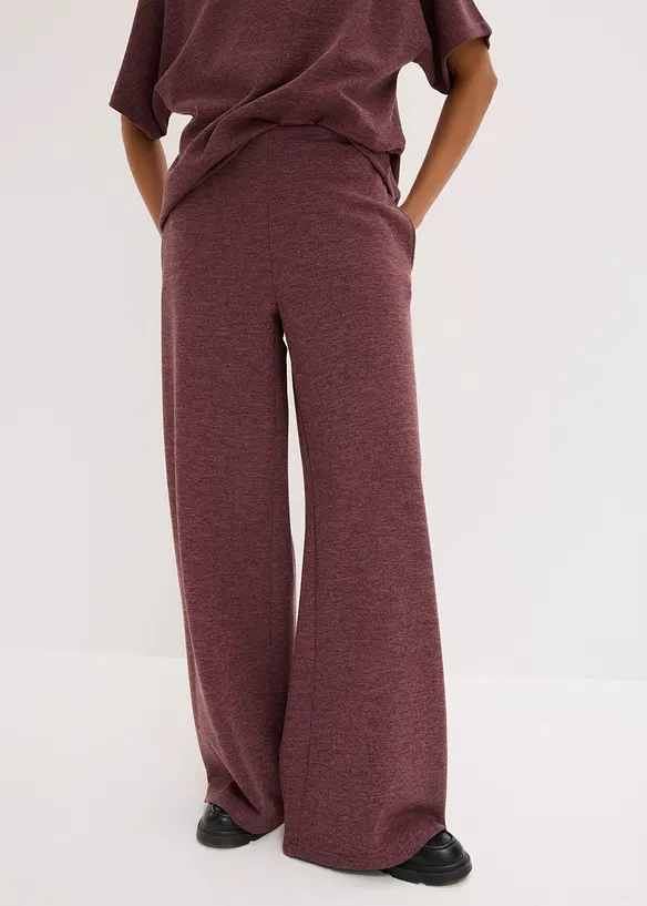 Pantaloni larghi in piquet, bonprix