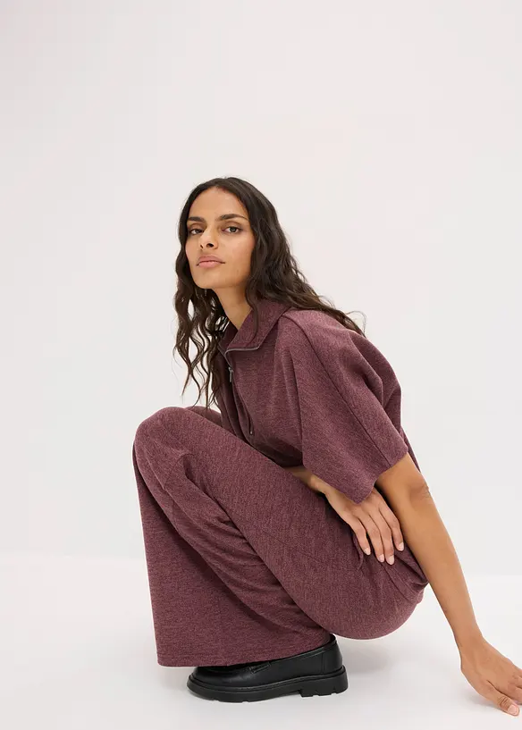 Pantaloni larghi in piquet, bonprix