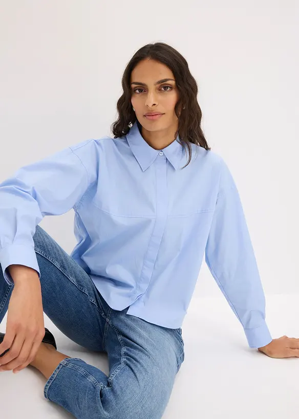 Camicia in misto cotone, bonprix