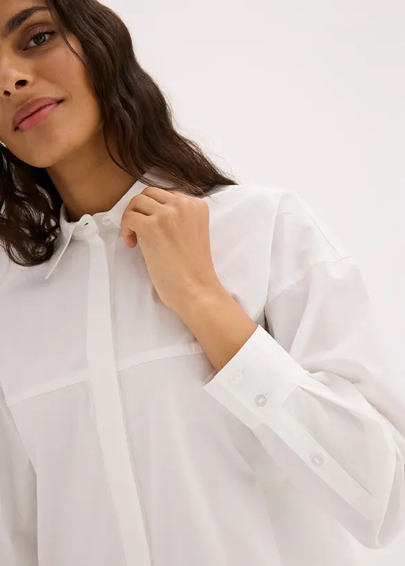 Camicia in misto cotone, bonprix