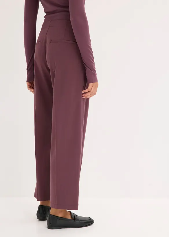 Pantaloni con pinces e cerniera, bonprix