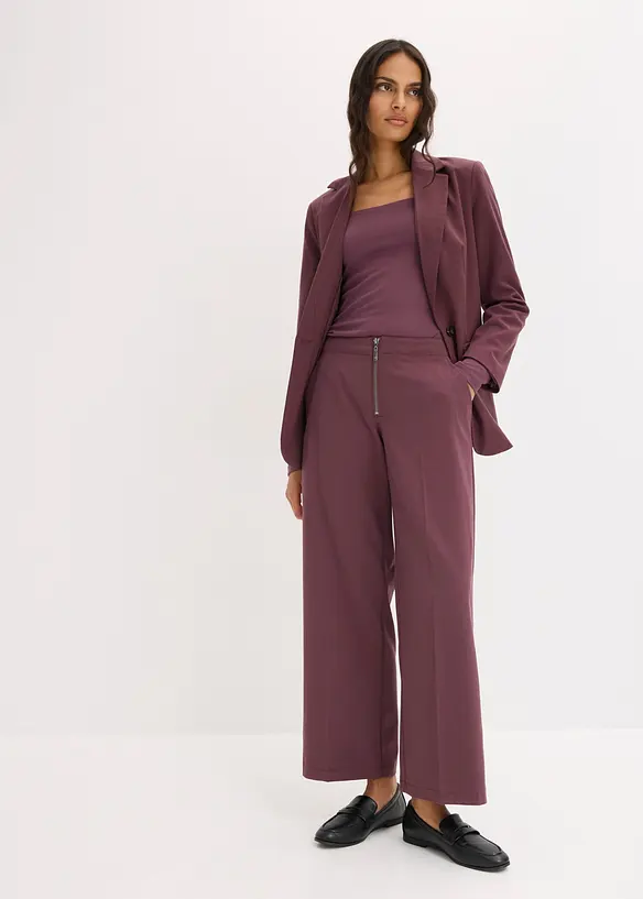 Pantaloni con pinces e cerniera, bonprix