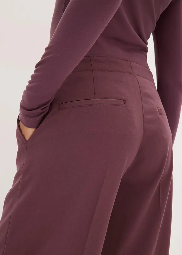 Pantaloni con pinces e cerniera, bonprix