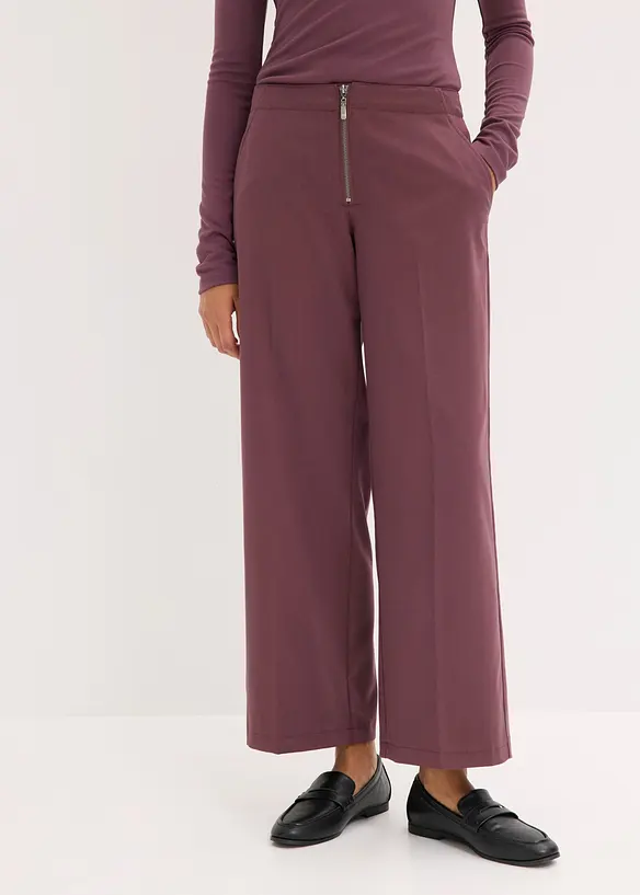 Pantaloni con pinces e cerniera, bonprix