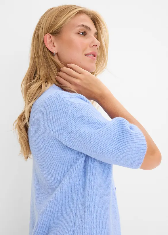 Cardigan ampo in misto lana morbido, bonprix