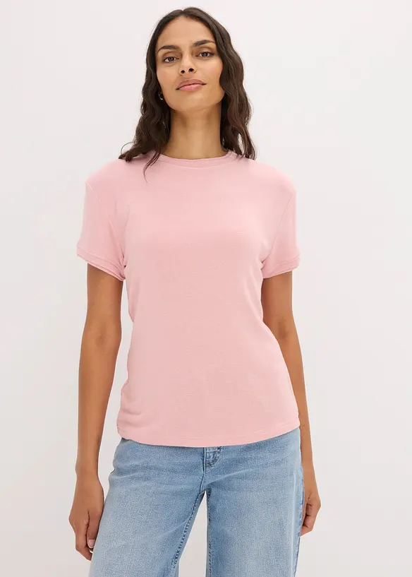 T-shirt effetto 2 in 1 in misto viscosa, bonprix