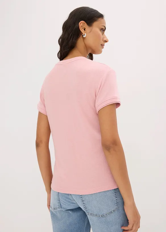 T-shirt effetto 2 in 1 in misto viscosa, bonprix