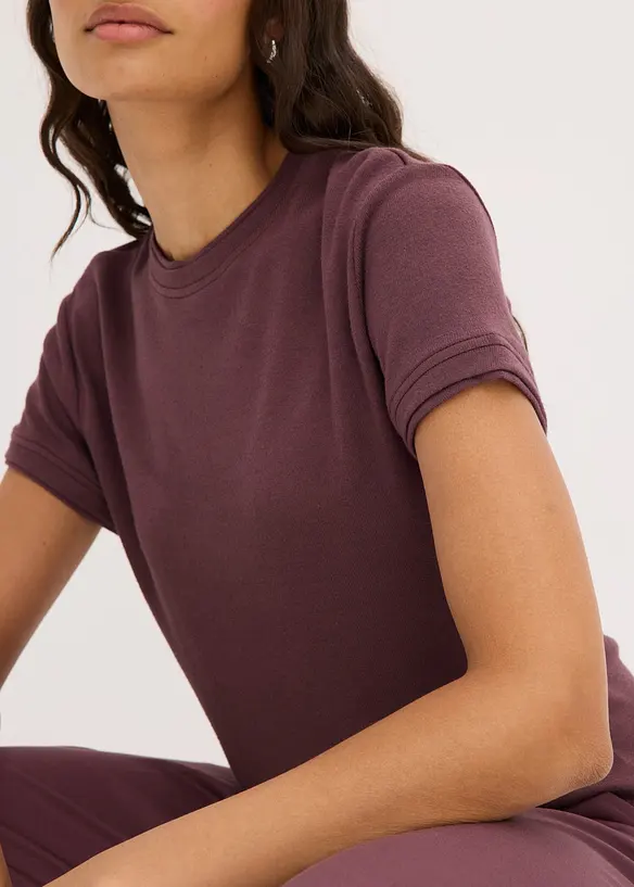 T-shirt effetto 2 in 1 in misto viscosa, bonprix