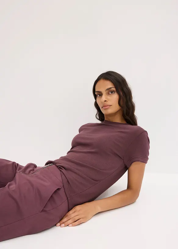 T-shirt effetto 2 in 1 in misto viscosa, bonprix