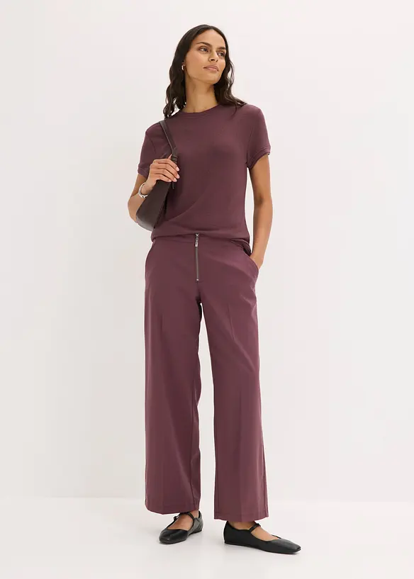 T-shirt effetto 2 in 1 in misto viscosa, bonprix