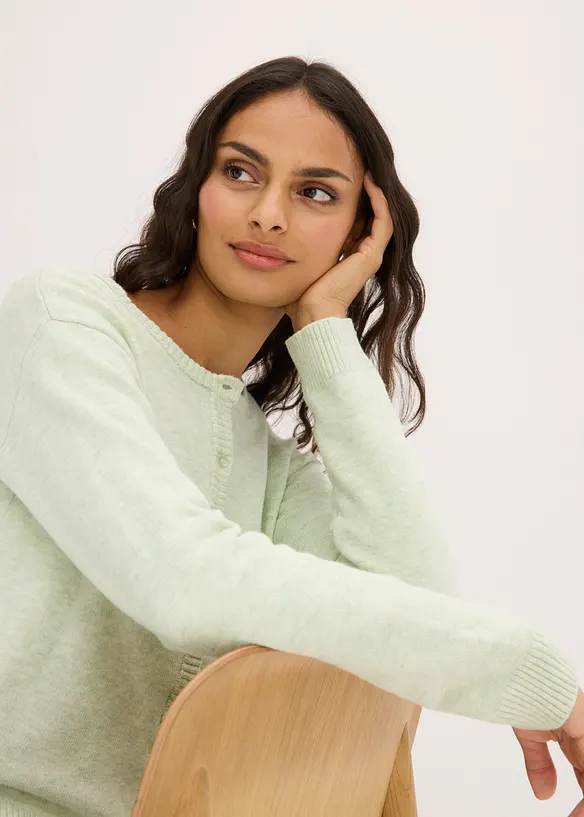 Cardigan in misto viscosa, bonprix