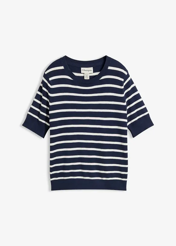 Maglione in filato fine di misto viscosa morbido, bonprix