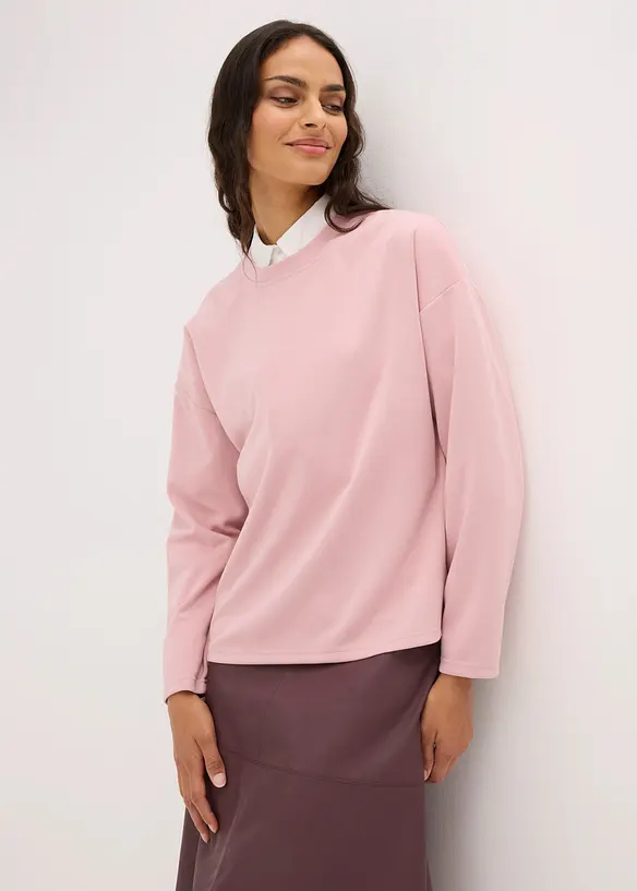 Felpa oversize in misto viscosa, bonprix
