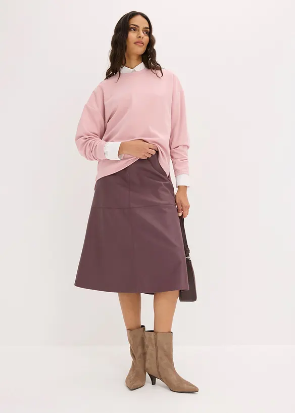 Felpa oversize in misto viscosa, bonprix
