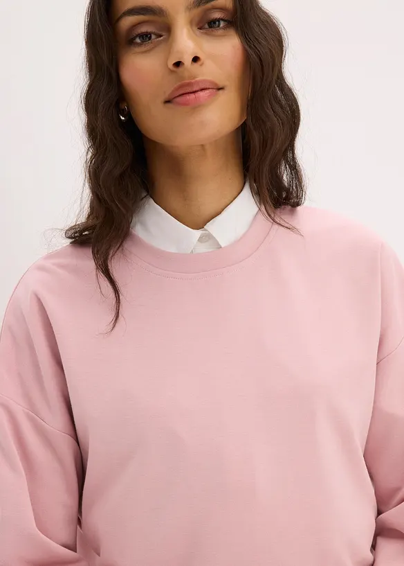 Felpa oversize in misto viscosa, bonprix