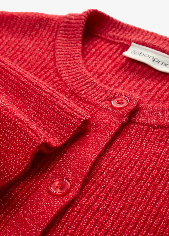 Cardigan ampio in misto lana morbido, bonprix