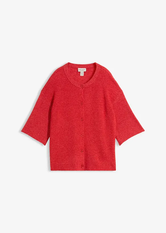 Cardigan ampio in misto lana morbido, bonprix