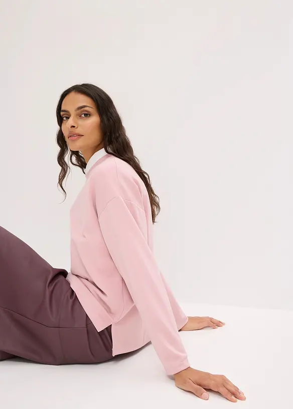Felpa oversize in misto viscosa, bonprix