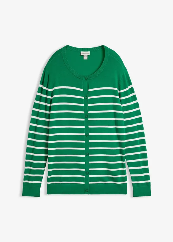 Cardigan in filato fine di misto viscosa morbido, bonprix