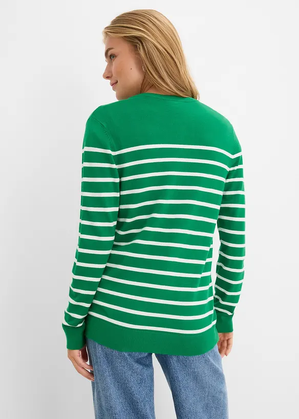 Cardigan in filato fine di misto viscosa morbido, bonprix