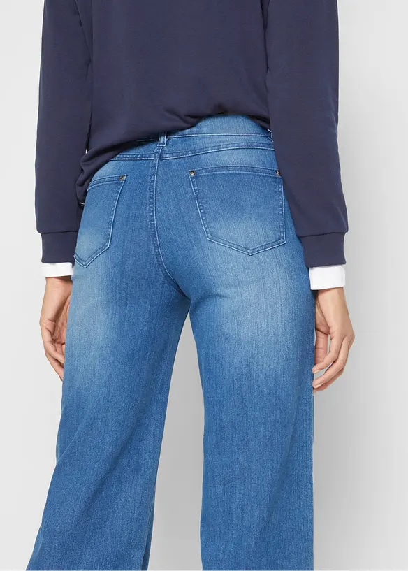 Jeans wide leg, vita alta, bonprix