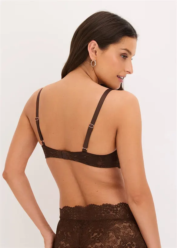 Reggiseno con coppe preformate in pizzo raffinato, bonprix