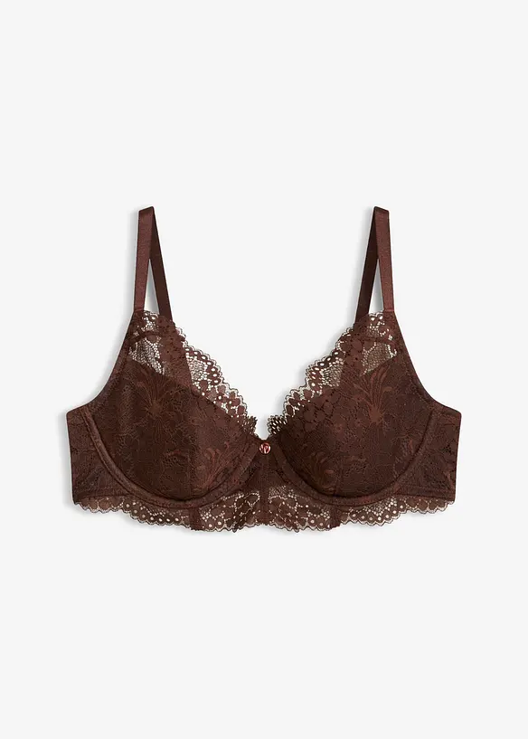 Reggiseno con coppe preformate in pizzo raffinato, bonprix