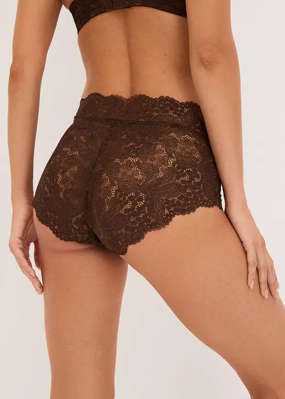 Slip a vita alta in pizzo raffinato, bonprix