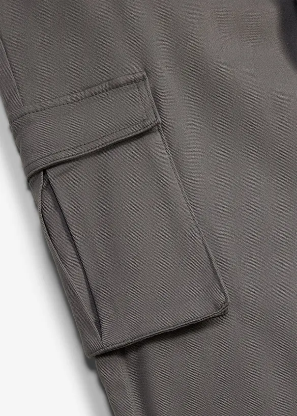 Pantaloni cargo classic fit straight elasticizzati con elastico in vita, bonprix
