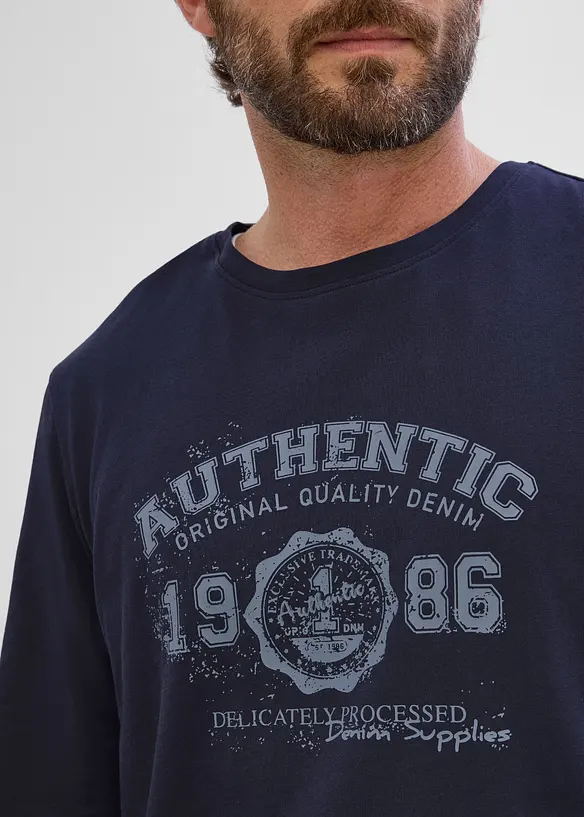 Maglia a maniche lunghe in puro cotone biologico, bonprix